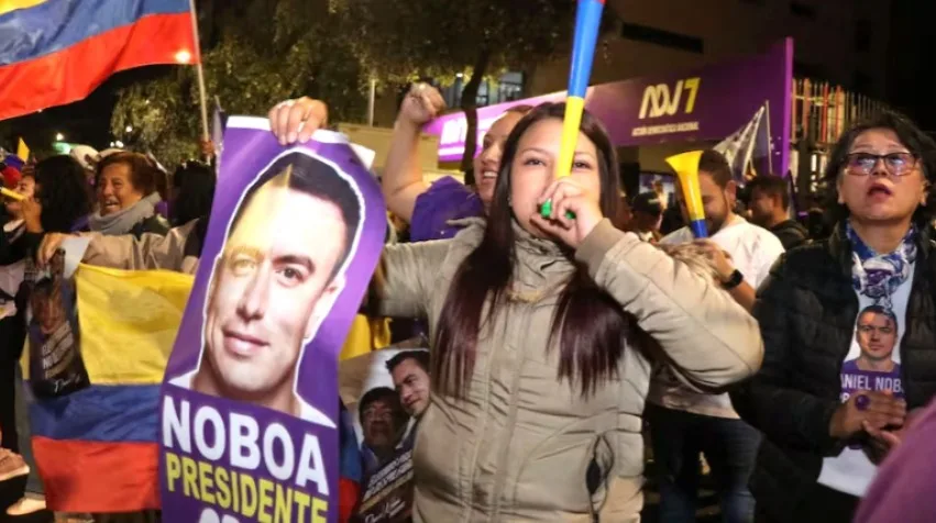 Daniel Noboa es reelegido presidente de Ecuador