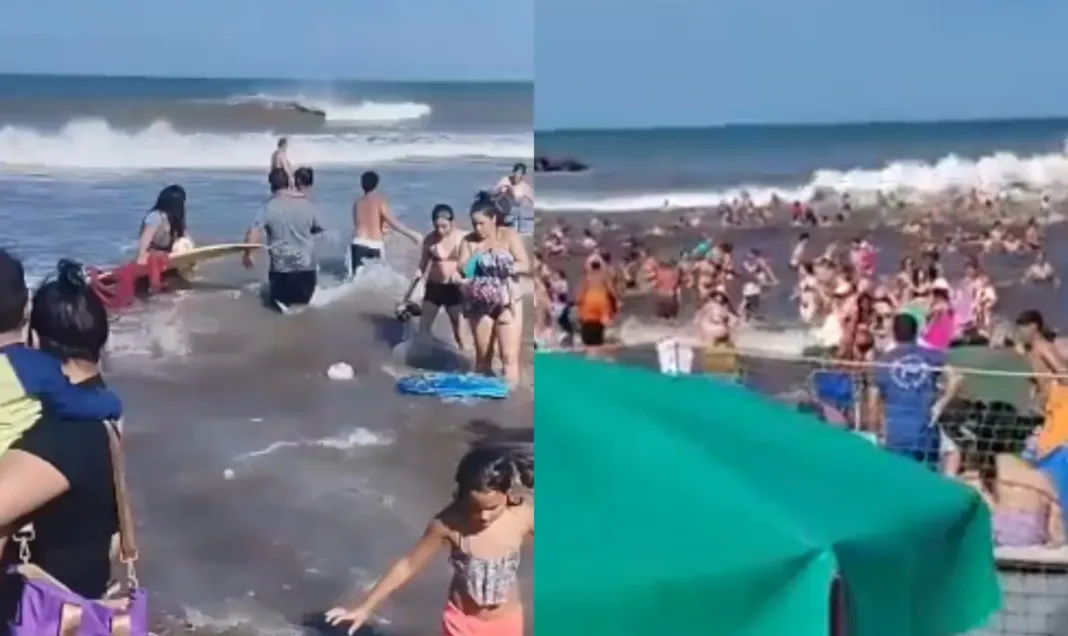 En Argentina una ola gigante arrasó playas de la Costa Atlántica y dejó un muerto y decenas de heridos