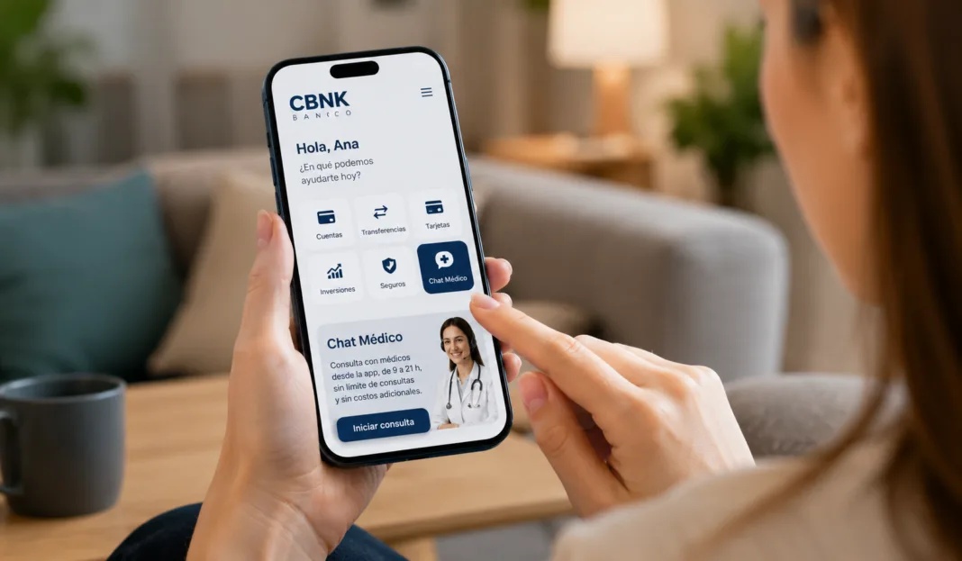 Asisa y CBNK Banco integraron un chat médico dentro de la app del banco