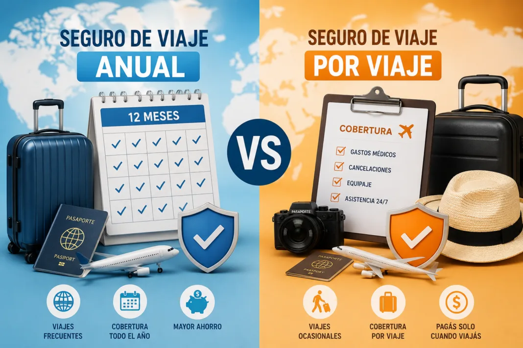 Seguro de viaje anual vs. por viaje: cuál te conviene según cuánto viajas