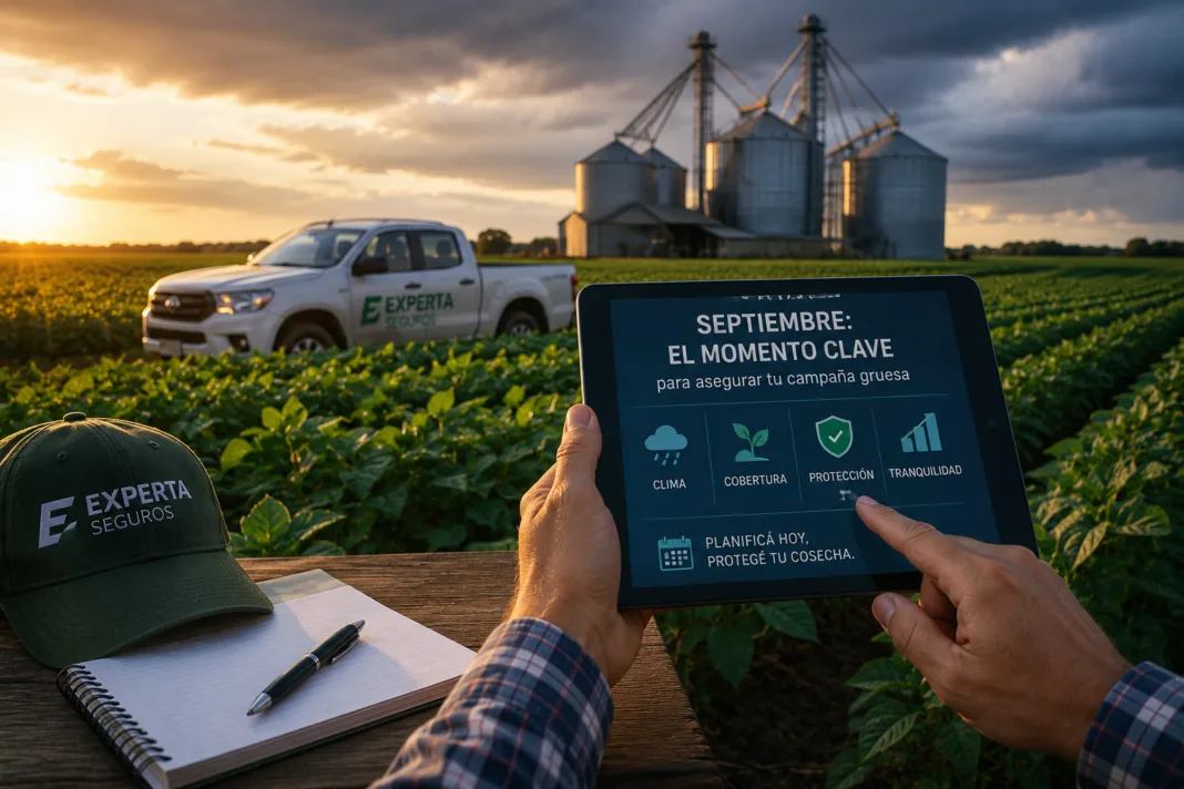Experta Seguros: por qué septiembre es clave para asegurar la campaña gruesa