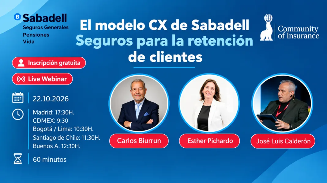 Sabadell Seguros explicará su modelo de retención de clientes en un webinar